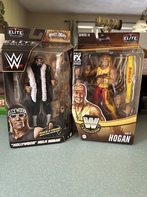 WWE Hulk Hogan lot Wrestlemania 39 Elite and HOF series 18. SEE NOTES