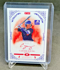 2022 Onyx Vintage CARTER YOUNG RC Red Ink AUTO #/25