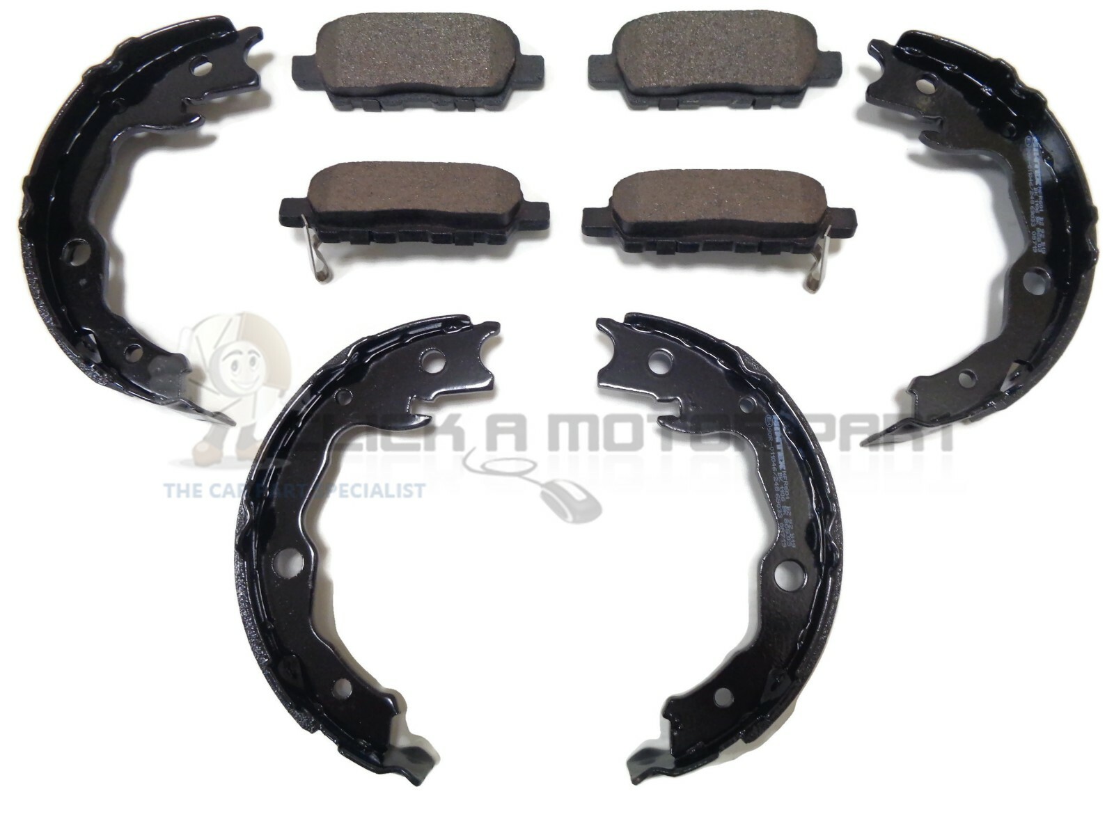 REAR BRAKE PADS SET & HANDBRAKE SHOES SET FOR NISSAN QASHQAI (J10) 2007