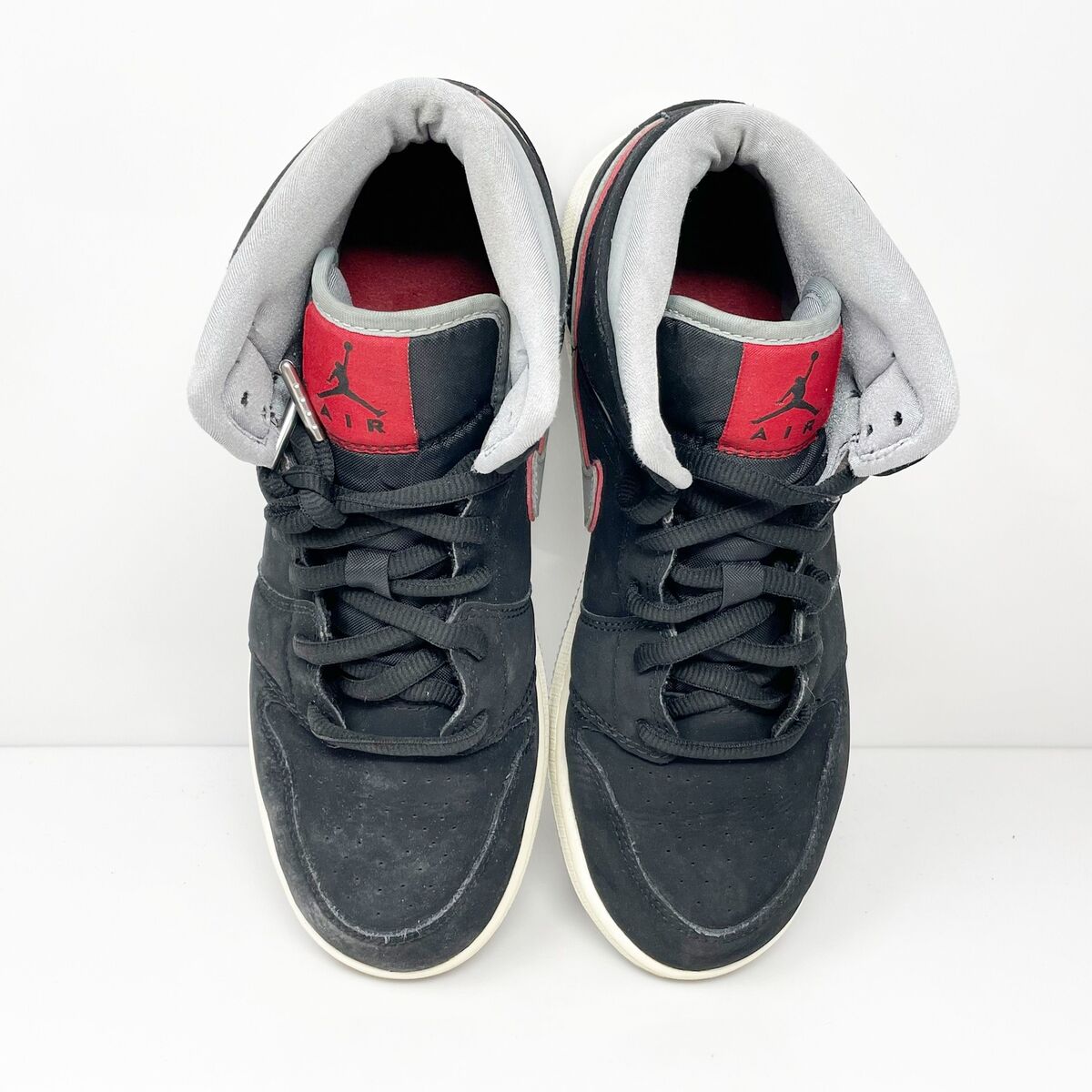 Nike Boys Air Jordan 1 Mid 554725-060 Black Basketball Shoes Nike Boys Air Jordan 1 Mid 554725-060 Black Basketball Shoes