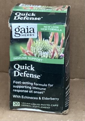 Gaia Quick Defense Immune Support 20vegan Caps 11/26