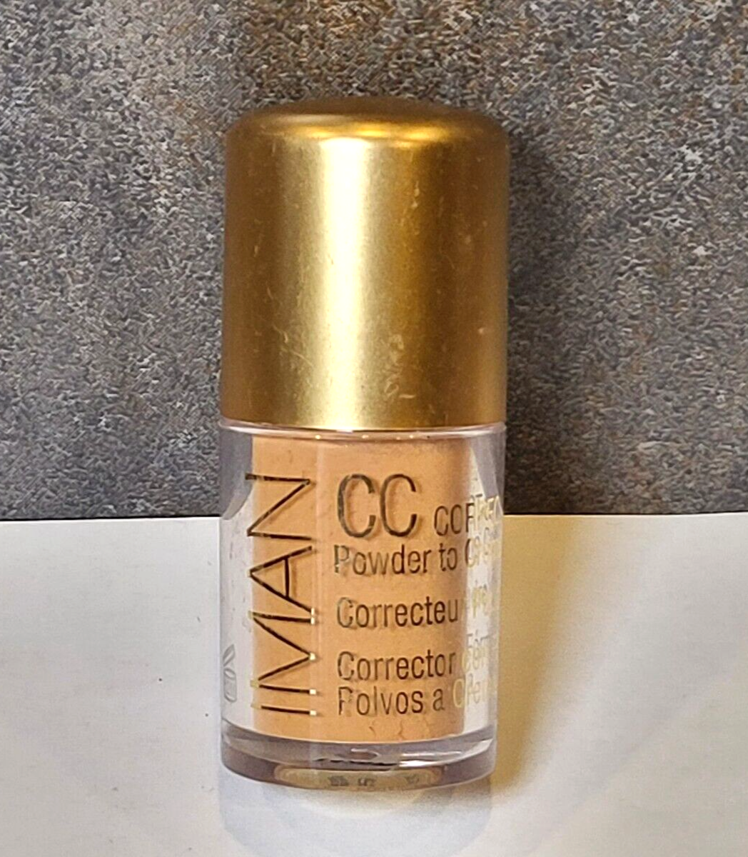 IMAN CC Correct & Cover Powder to Creme Concealer ~ Sand Medium ~ 0.14 oz