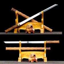 Battle Ready Chinese Kung Fu Sword Tang Dao 1095 Carbon Steel Blade Sharp Saber