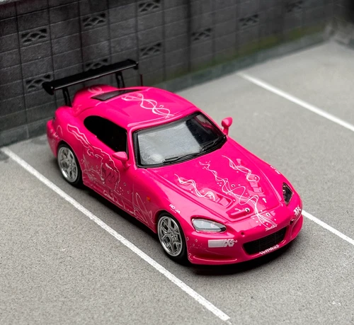 Street Weapon 1/64 Scale Honda S2000 Pink Diecast Car Model Toy Gift NIB - Bild 1 von 10