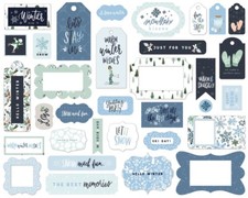 ECHO PARK PAPER CO. CARTA BELLA FRAMES  TAGS WINTER MARKET