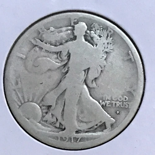 U.S. Walking Liberty Half Good 1917-D Obv.