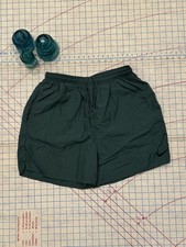 Vintage 90  s Nike White Tag Big Swoosh Shorts Green Size Large Mens