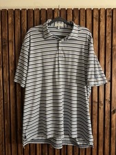 Men  s Peter Millar Summer Comfort Golf Polo Size XL Blue Striped