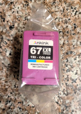 Ankink 67XL Tri - Color Ink Cartridge 3YM58AN - 1 Pack New FREE SHIPPING 