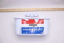 Magic Suction Shower and Bath Basket in White