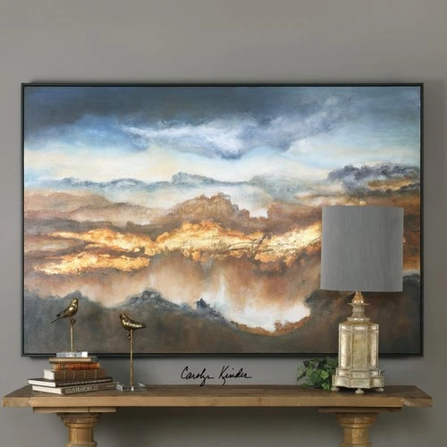 Uttermost 51301 Valley of Light 73 Inch x 49 Inch Framed - Black - Picture 3 of 3