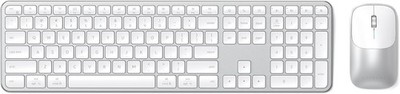 SATECHI MX3 Slim Bluetooth Backlit Keyboard & Mouse Combo w/Numeric Keypad NEW