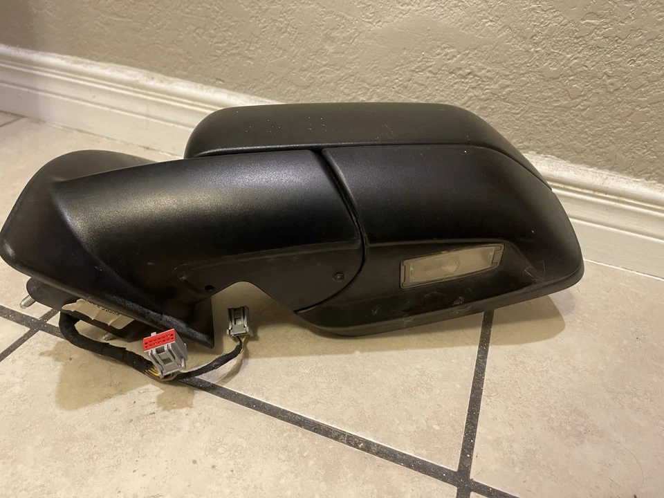 Espejo retrovisor eléctrico Land Rover LR2 LH 2008-2010 lado del conductor 2 enchufes - negro OEM Foto 3 de 4