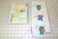 Fabric Remnant Lot of 2 pieces. Winnie The Pooh Baby Animals. M26-365