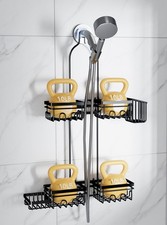 Shower Caddy Hanging for Handheld Showerheads, Rustproof Hanging Shower Organ...