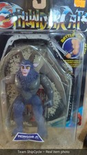 bubble removed from card - Thundercats 1986 LJN Evil Mongor Mint on card MOC G2U