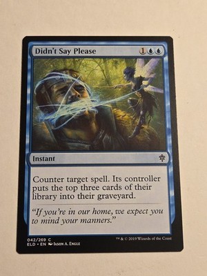 Didn't Say Please X1 ELD MTG Throne Of Eldraine