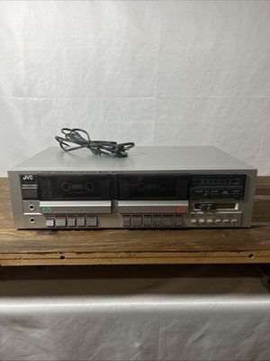 JVC KD-W110J Vintage Stereo Cassette Deck Tape Player Tested Fast US Ship