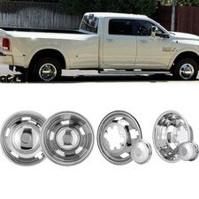 4pcs For 2003-2018 Dodge 3500 17 Dual Wheel Steel Simulators Dually Cover Truck 4pcs For 2003-2018 Dodge 3500 17 Dual Wheel Steel Simulators Dually Cover Truck