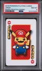 2016 POKEMON PLAYING CARDS MARIO PIKACHU MARIO JOKER PSA 8