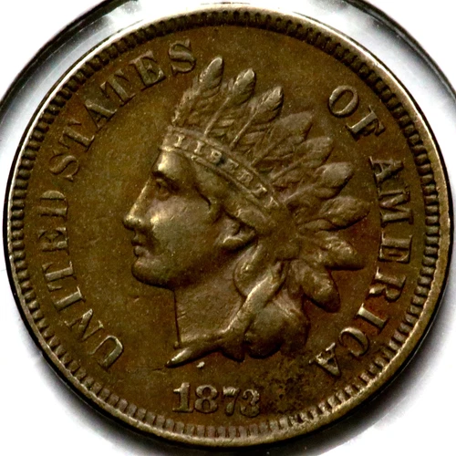 1873 Open 3 Indian Head One 1 Cent   R1879