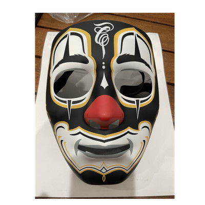 Mister Cartoon Stadium Edition Clown Mask MLB Pittsburgh Pirates Black Gold Red