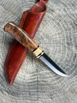 Custom Puukko | Scandi | Nordic Knife. Blade by Laurin Metalli.
