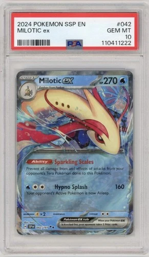 Pokemon TCG - Milotic ex 042/191 - Surging Sparks - PSA 10