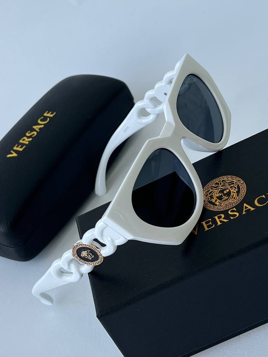 Versace White Frame Dark Lens Medusa Sunglasses | eBay display picture 3