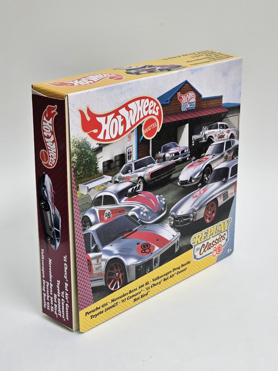 2025 Hot Wheels Replay Classics Mattel 80th Anniversary ZAMAC Box