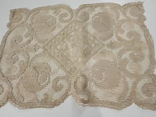 5 VTG Filet Lace Doilies or Placemats -NWT Lansburgh's Washington, DC, Hand Made