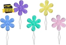 Embroidery Needle Threader Tool 5Pcs Plastic Flower Head Sewing Machine Needle T