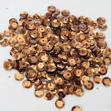 Sequins Bronze 10mm Round Cup ~240 / ~2,400 (25% Off) pieces Loose