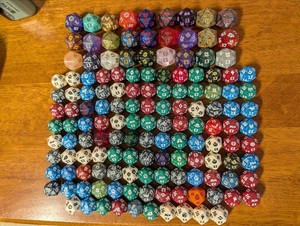 MTG 141 individual Spindown Dice including 27 oversized!