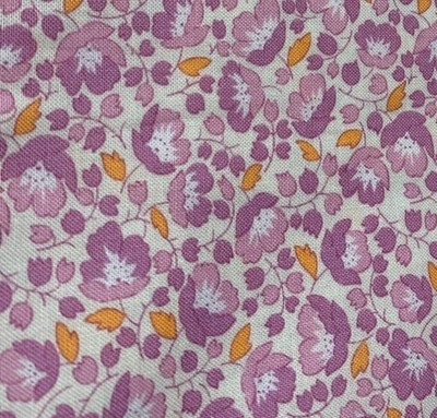 1/2 yard Moda Fabrics 30s Playtime 2015 Purple Floral Cotton Fabric
