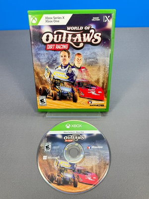 #ad XBOX SERIES X ONE WORLD OF OUTLAWS DIRT RACING GAME COMPLETE CIB $19.99