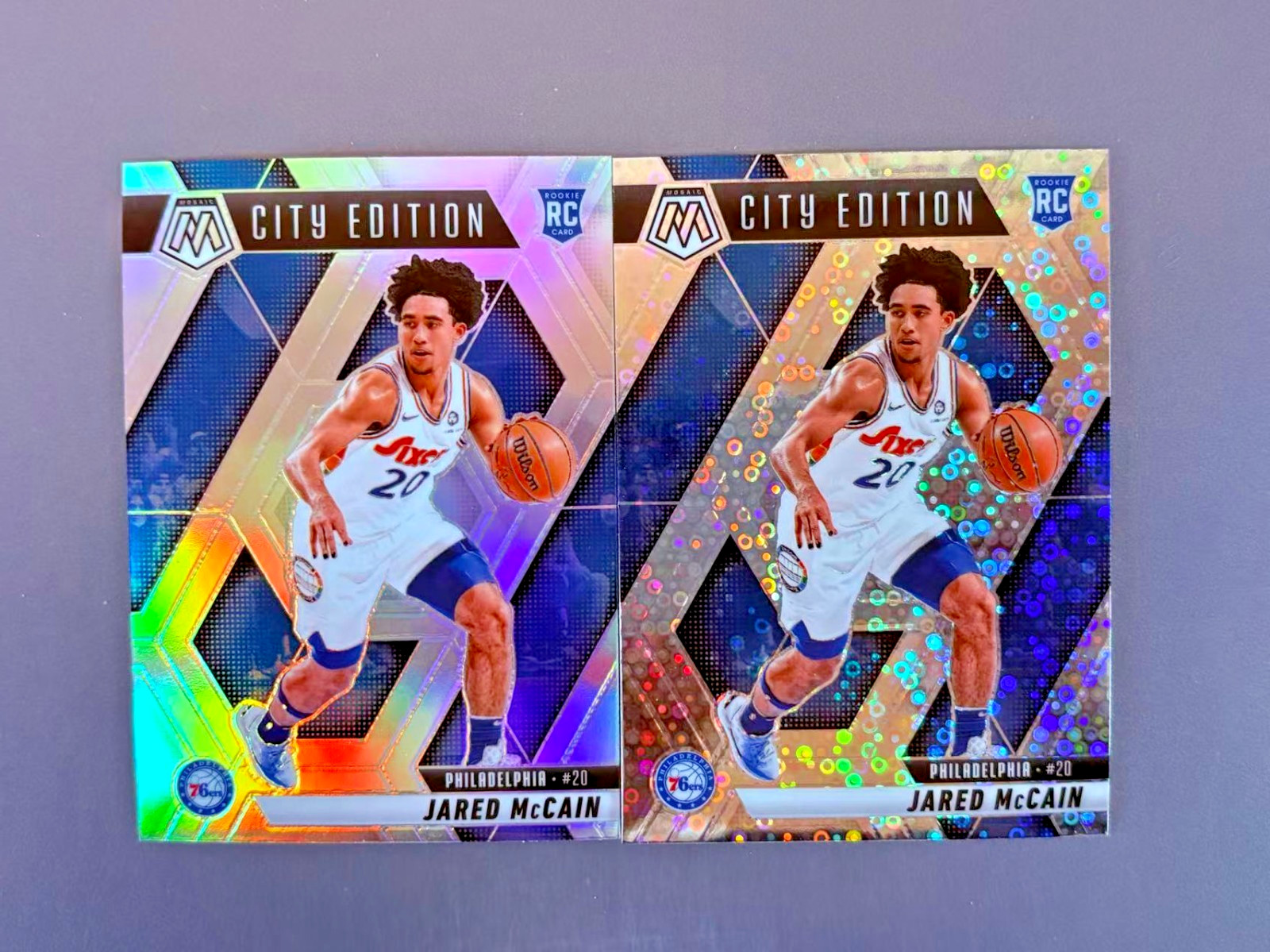 Jared McCain 2024-25 Panini Mosaic Fast Break Disco Prizm RC #277