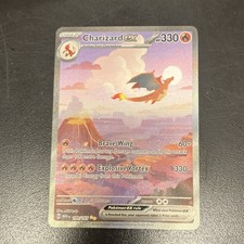 Pokémon Charizard ex 199/165 Scarlet & Violet 151 Special Illustration Rare Hol…