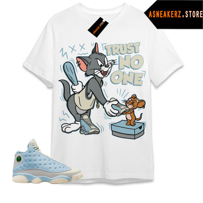 Shirt To Match AJ 13 SoleFly Sneaker Matching Trust No One Cat And Mouse T-Shirt