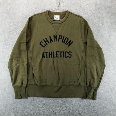 Champion Todd Snyder Sweatshirt Mens M Green Athletics Pullover Crewneck Graphic