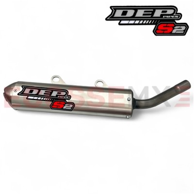 Kawasaki KX250 1990-1993 DEP Auspuff Schalldämpfer Oval Heckdose Heckrohr