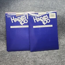 Lot 2 Vintage 2001 Hanes Too Pantyhose Plus Size 2Q Taupe Barely There E55 NEW