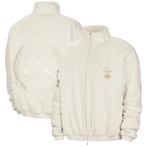 Nike Knicks Ring Ceremony Banner Night Champions Standard Issue Jacket Cream XL - product listing photo