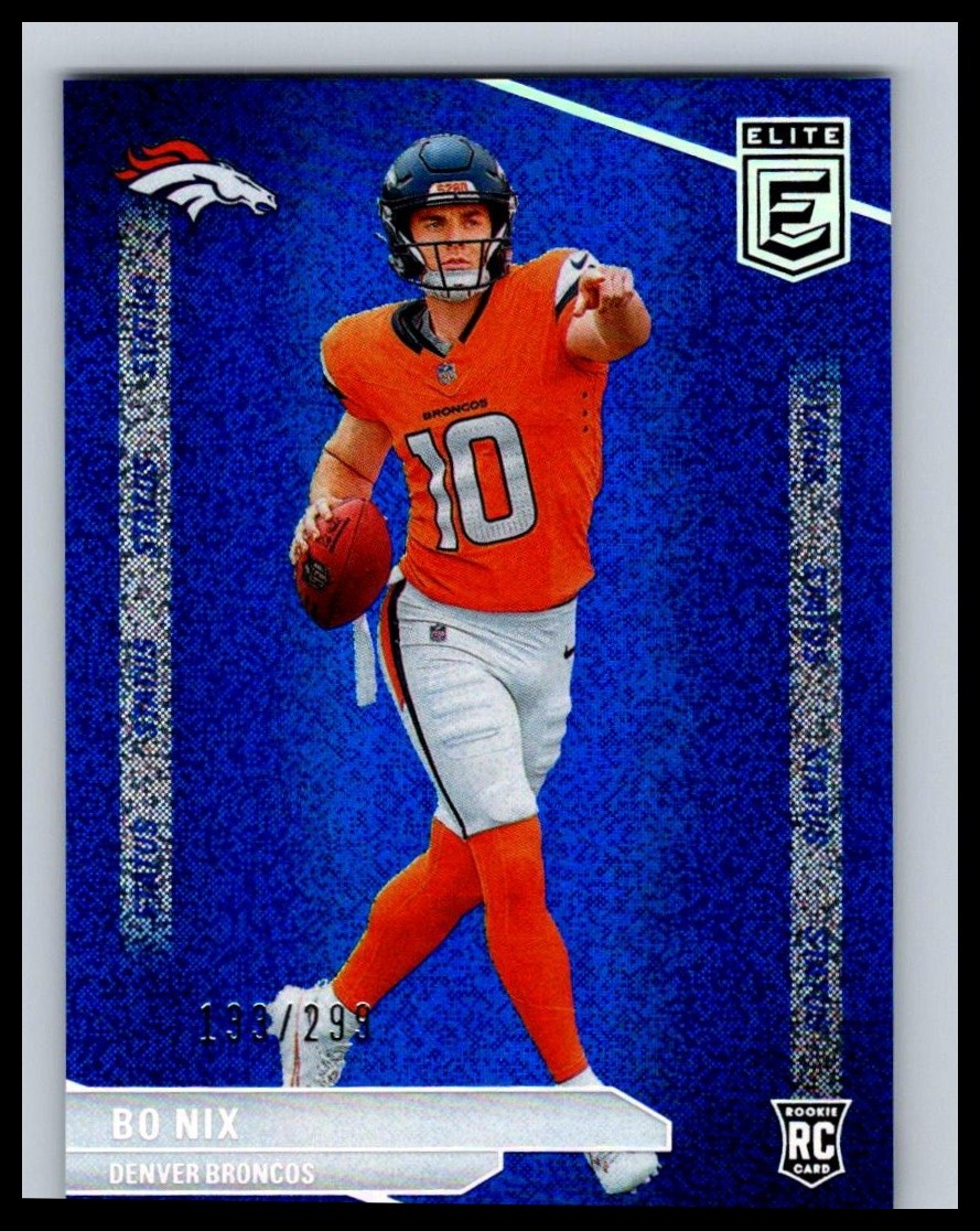 2024 Donruss Elite #175 Bo Nix Status Sparkle #/299