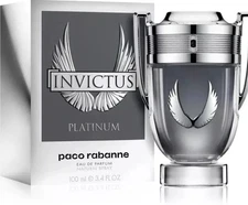 Invictus Platinum By Paco Rabanne 3.4 oz / 100 ml Eau de Toilette Spray For Men