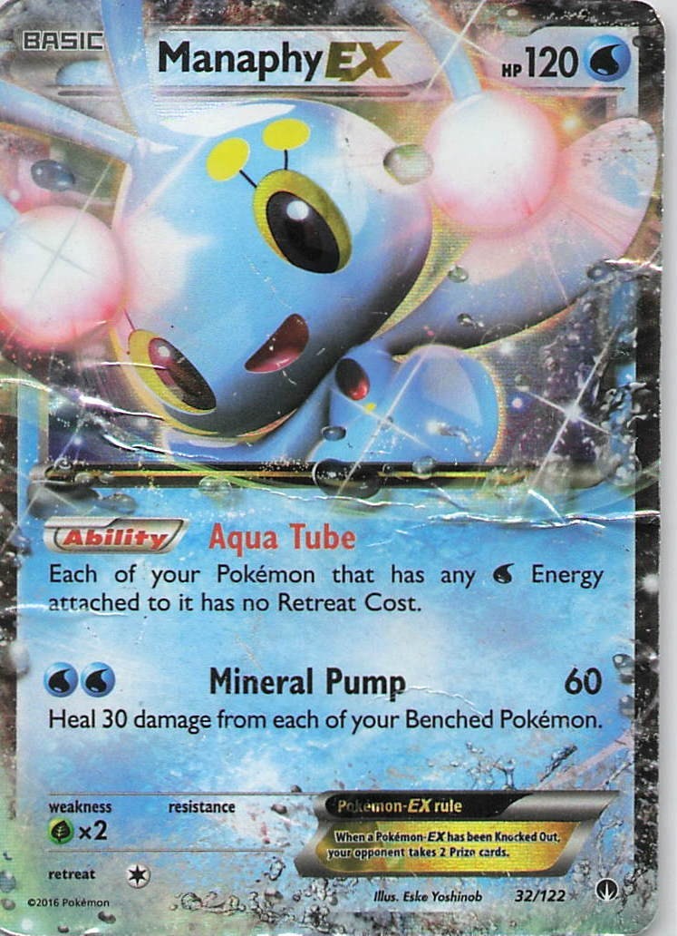 Manaphy EX 32/122 Ultra Rare XY - BREAKpoint Pokémon Card