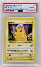 Pikachu Pokémon TCG Shadowless Individual Collectible Card Game