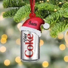 Personalized Diet Coke Ornament , Custom Coca-Cola Diet Coke Coke Zero