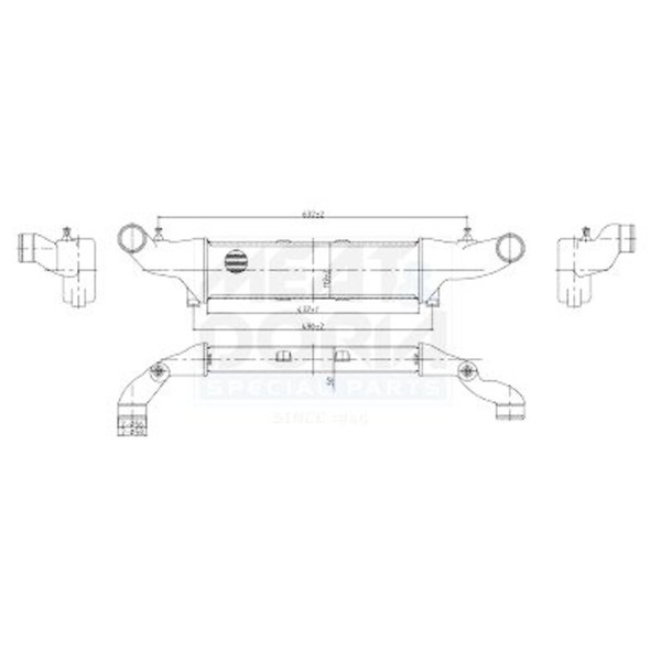 LadeluftküHler FüR Mercedes S202 W202 C208 W208 A208 95-02 2025000600-image