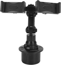 Dual Phone Holder for Car Cup Holder 360 Degree Rotation Car Phone Mount Adjusta